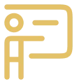 Simple figure with presentation board