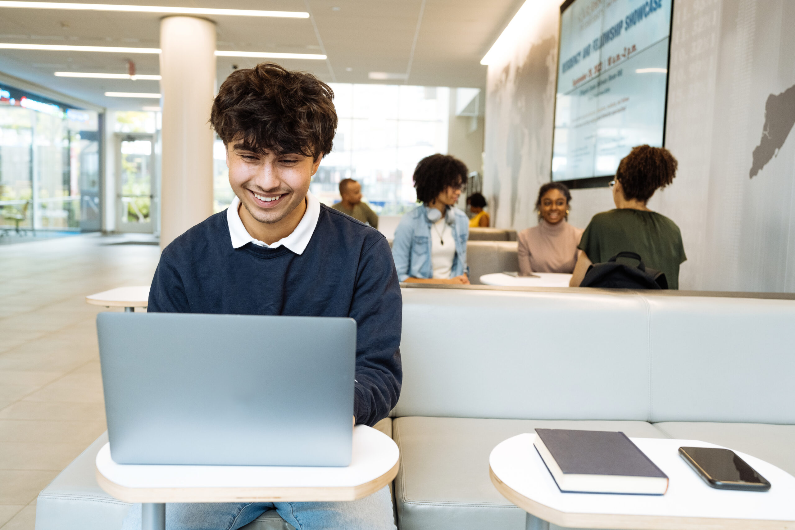 Multi-ethnic students in the University building or classroom